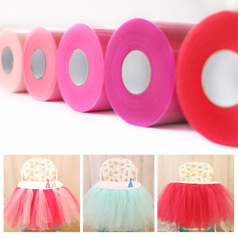 Ribbon Organza Roll - 블루 투투 핑크 쉬어 Organza 패브릭