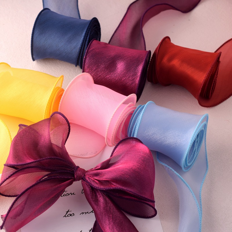 새틴 오간자 리본 레인보우 패브릭 튤 롤, 수제 활 공 - Ribbon Organza Roll 리뷰 및 가격